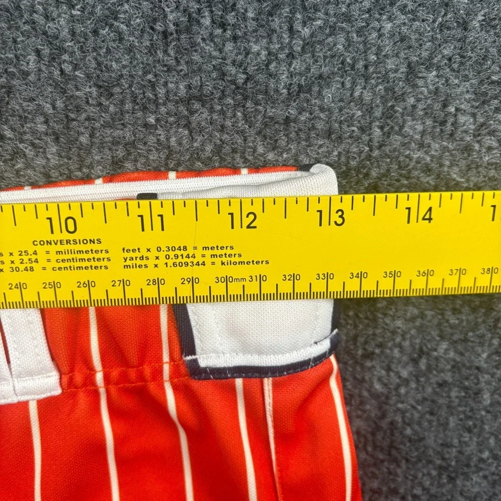 Prolook Five Cities Babe Ruth Baseball Pants Youth 26x29.5 Orange Pinstriped #21